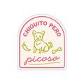 Chiquito Pero Picoso Chihuahua Sticker — Cute Spicy Dog Die-Cut Sticker