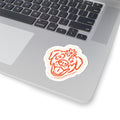 Riggley Kiss-Cut Sticker — Floral Pup Laptop Decal