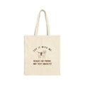 Beagles Are Friends Canvas Tote — "Say It With Me" Dog Lover Grocery Bag
