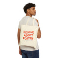 Rescue Adopt Foster Cotton Tote — Animal Rescue Canvas Bag