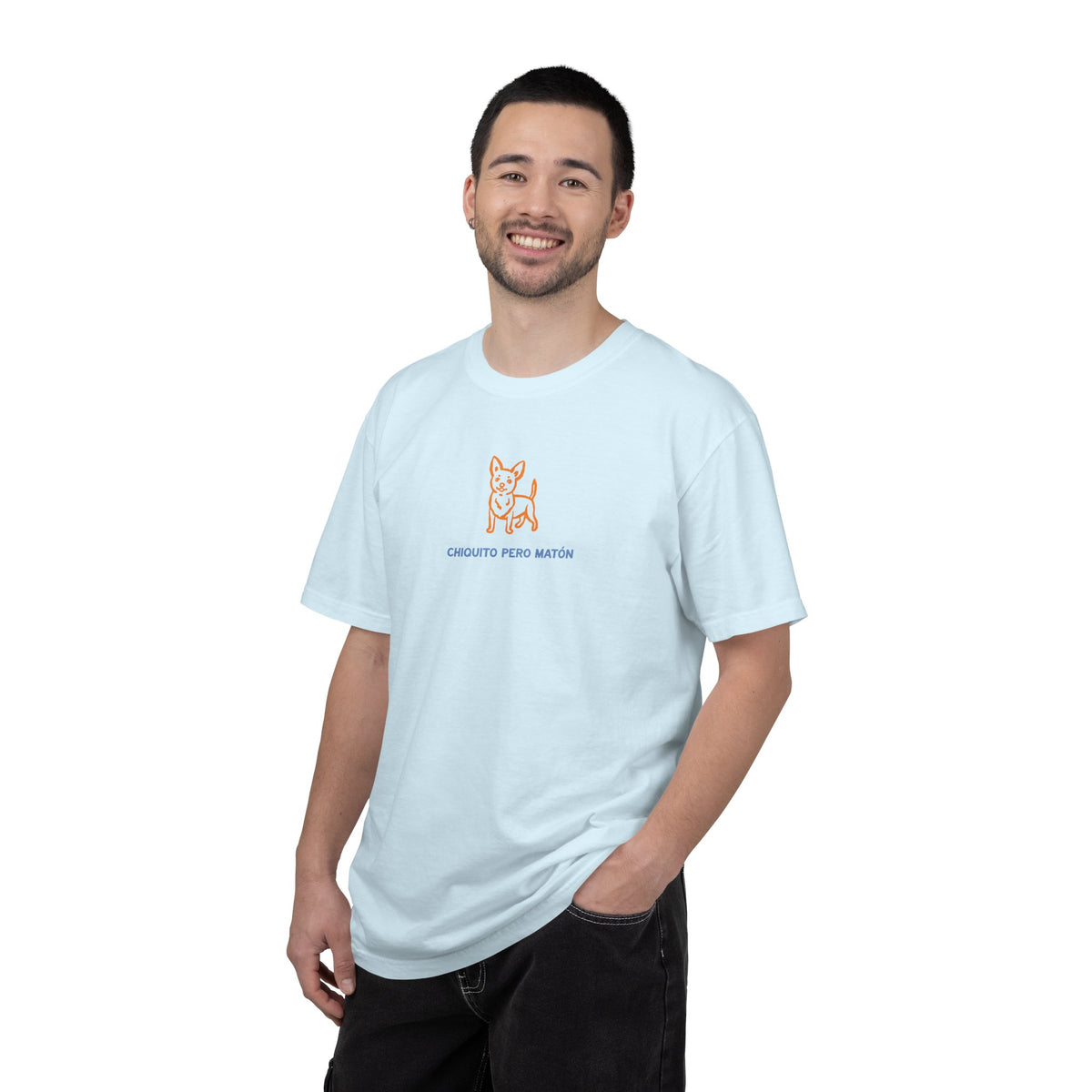 Chihuahua "Chiquito pero matón" Graphic T-Shirt — "Chiquito Pero Matón" Cute Pup Tee