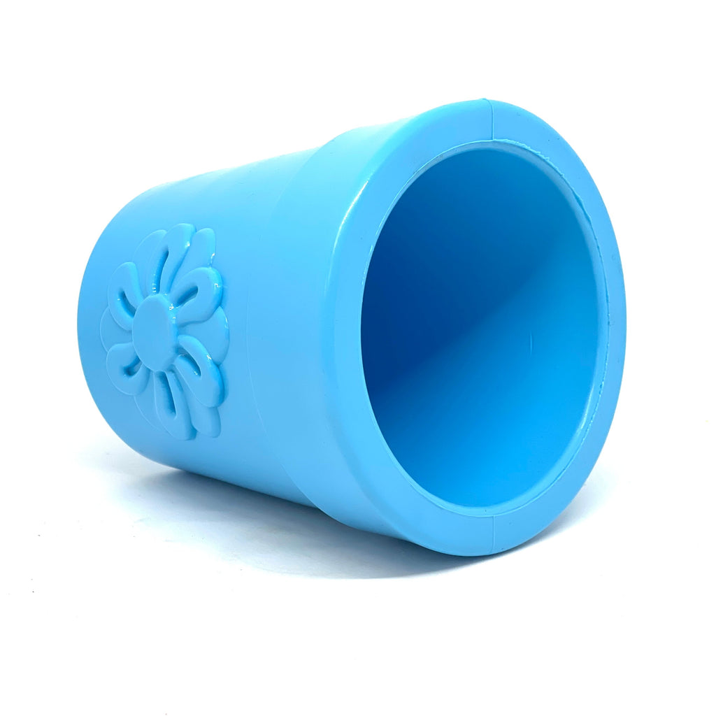 Large Flower Pot eCup Dog Treat Dispenser | Durable USA-Made Enrichment Toy | SodaPup